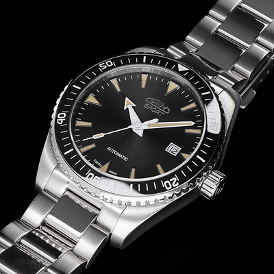 Orë për meshkuj Prim Sport Legenda Ceramic Automatic, e argjendtë