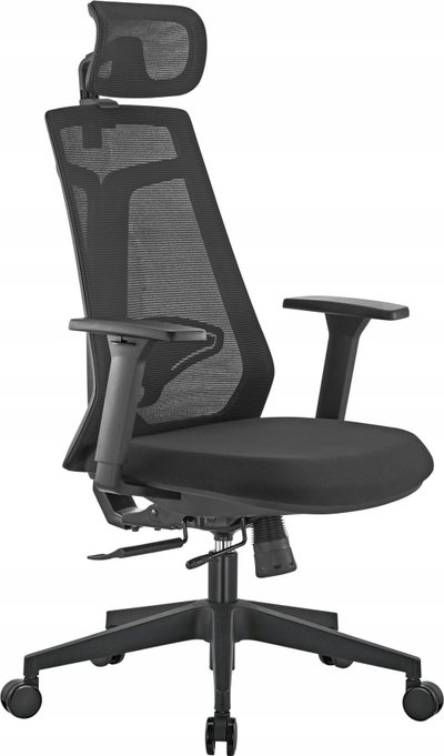 Karrige zyre ART CH-03 Chief 05-40, ergonomike, rrotulluese, e zezë