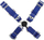 Rrip sigurie sportiv MTuning Sports Belts 4p, 2", blu
