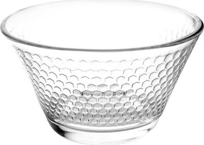 Set pjatash ëmbëlsire qelqi, 300ml, 6 copë, transparent