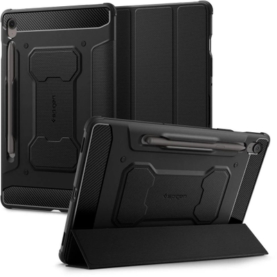 Mbrojtëse tablet Spigen Rugged Armor Pro, për Samsung Galaxy Tab S10 FE, folio, e zezë