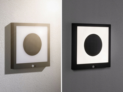 Llambë murale diellore Paulmann Taija 94263, LED 1.2W, IP44, antracit