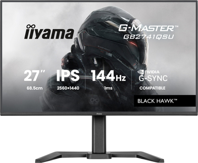Monitor gaming Iiyama G-MASTER GB2741QSU-B1, 27\", 144Hz, i zi