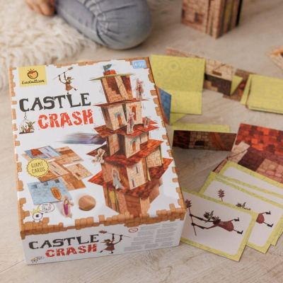 Lojë tavoline Ludattica Castle Crash, për gjithë familjen, për kalamaj 4-99 vjeç, me plot ngjyra