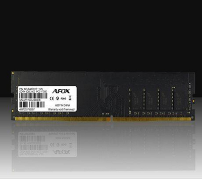 Ram për desktop AFOX DDR4 2666MHz, 8GB DIMM, pa heatsink, i zi