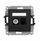 Prizë antene dhe rrjeti Karlik ICON 12IGFK-3, 1x F SAT, 1x RJ45 Cat 6, e zezë mat