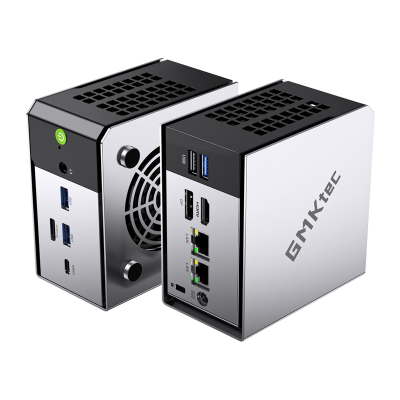 Mini PC GMKtec M8, AMD Ryzen 5 Pro 6650H, 16GB RAM, SSD 1TB, argjent