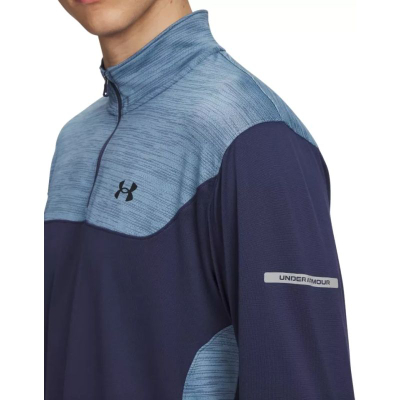 Bluzë sportive Under Armour Tech Utility 1/4, me mëngë të gjata, material që thith djersë, blu