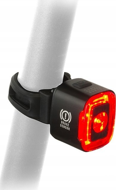 Dritë mbrapa biçiklete Author Cubus Brake CobLed, 70 lm, USB, e zezë