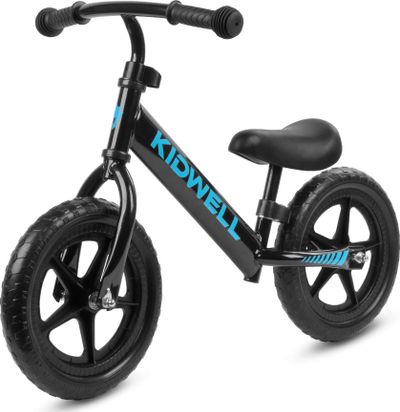 Bicikletë pa pedale Kidwell Rebel, goma 12", 2.6 kg, e zezë