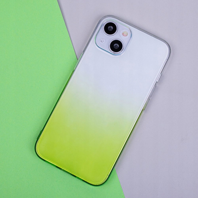 Mbulesë telefoni Ombre për Samsung Galaxy A14, TPU i butë, transparente, jeshile
