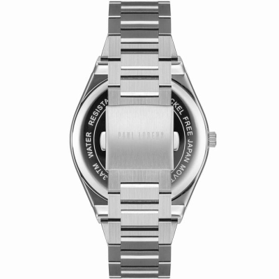Ora burrash Paul Lorens PL20013B-6C1, çelik inox, sfon blu
