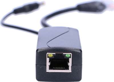 Ndarës PoE ExtraLink EXTRALINK DC DC Converter, 48V në 12V 1A, Gigabit, i zi