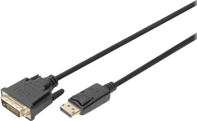 Kabllo Digitus DisplayPort në DVI-D, 3m, e zezë