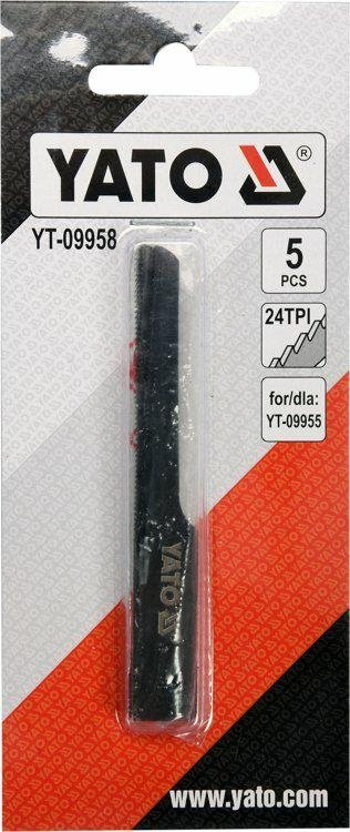 Tehe sharrë pneumatike Yato YT-09955, set 5 copë, HSS, TPI 24