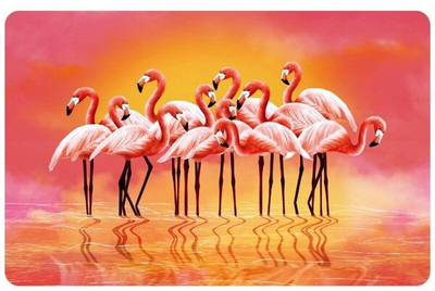 Mbështetëse tavoline Newill 24666003, 43.5x28 cm, me flamingo, rozë