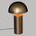 Llambë tavoline Atmosphera Mushroom, metal, 50cm, ngjyrë e artë