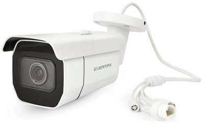 Kamerë IP bullet EVERMAX EVX-IP5ZB02-IR-Ai-W, 5Mpx, IR 60m, e bardhë