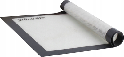 Tapet pjekjeje Silikomart Fiberglass Silicone, jo ngjitës, deri 230°C, i bardhë me kornizë të zezë