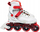 Ролерки inline Kubisport, големина 37, PU тркала, бели