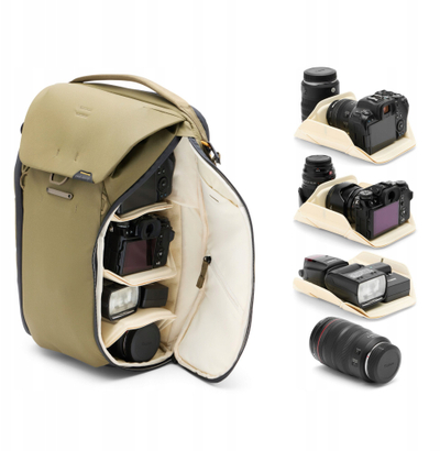 Çantë shpine Peak Design Everyday Backpack V2 20L, për laptop 15\", që s’e zë uji, kelp