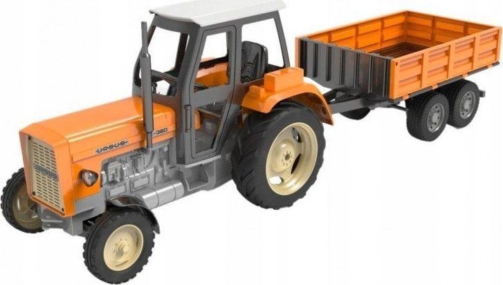 Lodër traktor Double Eagle Ursus C-360, shkalla 1:10, me rimorkio, i verdhë