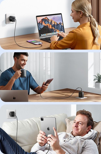 Karikues i shpejt Joyroom JR-TCF09, 2x USB-C, 40W, i zi