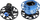 Mekanizëm quick release Cube Controls QRX Full Set Classic, alumin aeronautik, USB passthrough, blu