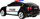 Makina policore me telekomandë Rastar BMW X6, 1:24, 27MHz, me drita, bardh e kaltër