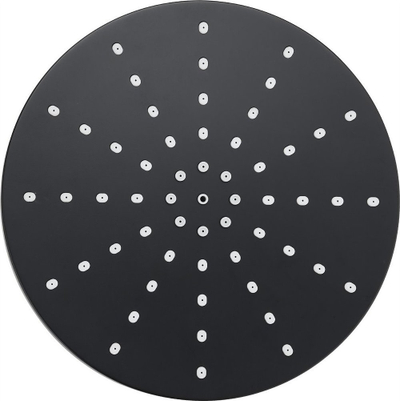 Kokë dushi Hydroland Round, 23 cm, efekt rain shower, e zezë