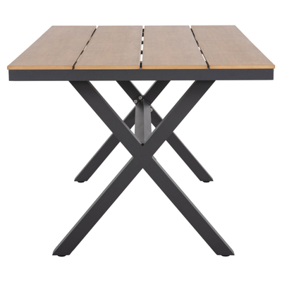 Tavolinë katrore alumini Tawnee 150x89,5x73Hcm (HM6037.01)