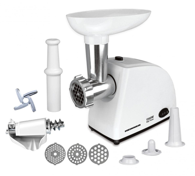 Makinë grirëse mish Heinner MG-W1200R, 1360W, e bardhë