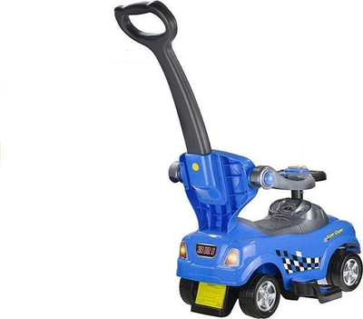 Makine lodër shtytëse Leantoys Ride On With Guide, me dorezë drejtimi, blu