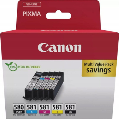 Set bojëra Canon PGI-580 CLI-581, 5 kartuça, multikolor