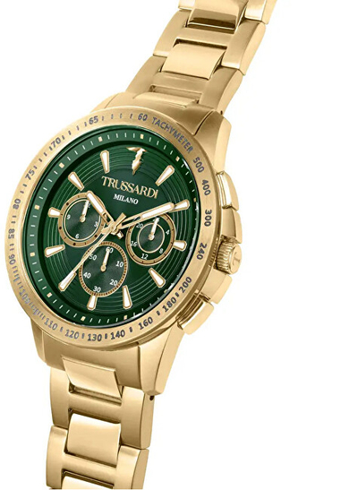 Orë për meshkuj Trussardi T-Hawk R2453153001, e artë