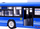 Lodër autobus me komandë me dorë Double E J-RC0282, 2.4GHz, me dyer që hapen, blu