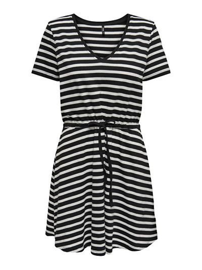 Fustan ONLY ONLMAY Regular Fit, i bardhë/zi