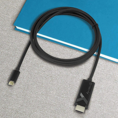 Kabllo adapter video Techly IADAP-USBC-HDMI5TY, USB Type C në HDMI, 5 m, 4K, e zezë
