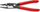 Kliça Knipex 13 81 200, për instalime elektrike, doreza plastike, të kuqe