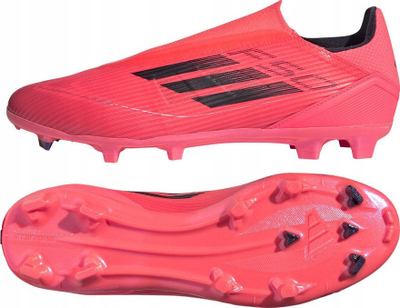 Këpucë futbolli Adidas F50 League LL FG MG, pa lidhëse, për bar natyral edhe sintetik, rozë