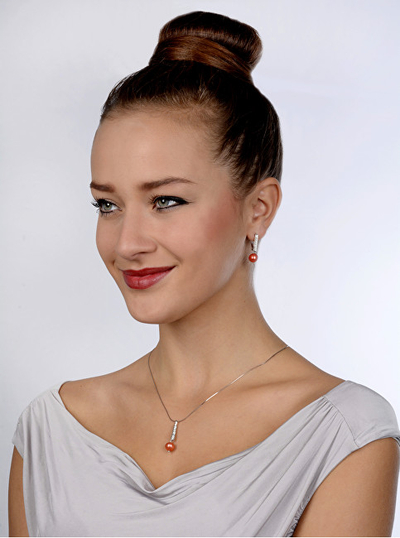 Set qafore dhe vathë JwL Luxury Pearls JL0144