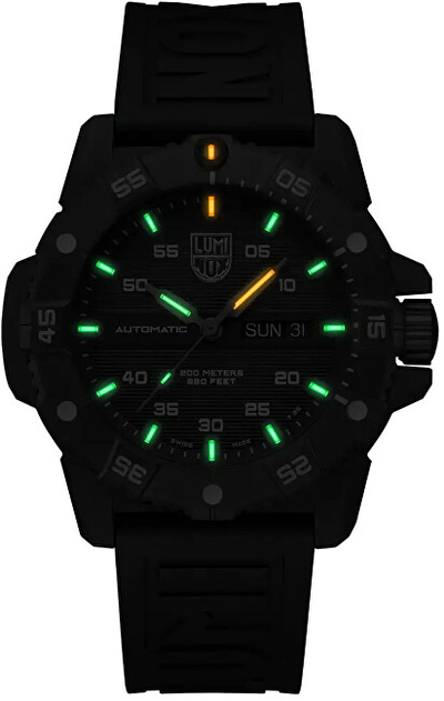 Orë dore për meshkuj Luminox Master Carbon SEAL Automatic XS.3877, e gjelbër