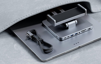 Docking station INVZI MagHub 3, 8‑në‑1, deri 100W, gri hapësinor