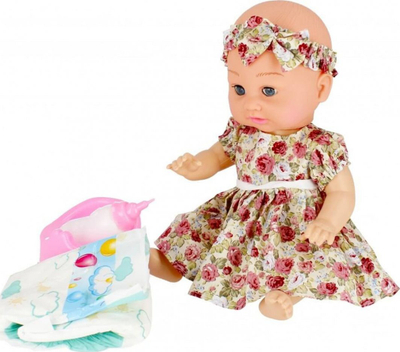 Kukull bebe Mega Creative Baby Doll, 40cm, me gjëra shoqëruese, shumëngjyrëshe