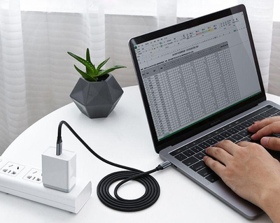 Kabllo Ugreen USB-C 3.1 PD Power Delivery, 60W, 1.5m, e hirtë