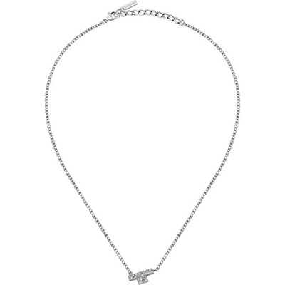 Qafore për femra Trussardi T-Logo, e argjendtë