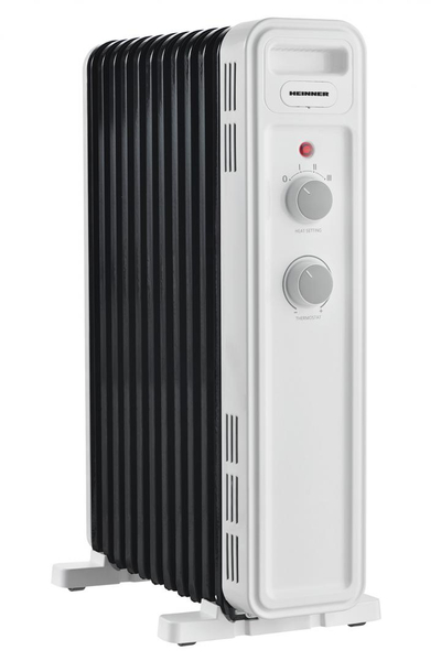 Radiator me vaj Heinner HOH-M11WH-BK, 2300W, me termostat, i bardhë e zi