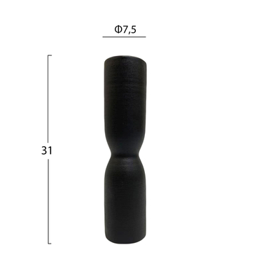Dekor tavoline qeramike Scepter Φ7,5x31Hcm (HM4615.02), zezë