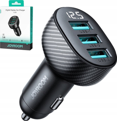 Karikues makine Joyroom JR CCD03, 3x USB A, 3.4A, i zi