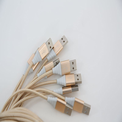 Kabllo Lightning në USB Omega Habu, 1m, 2A, gold